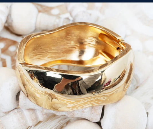 Viola Marquee Moment Goldtone Hinged Bracelet