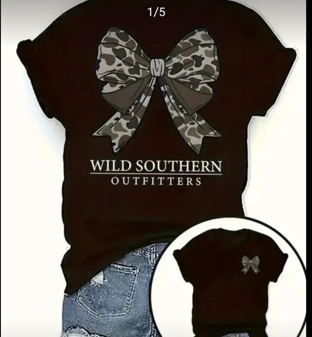 Southern Outfitters Camo Bow Tee