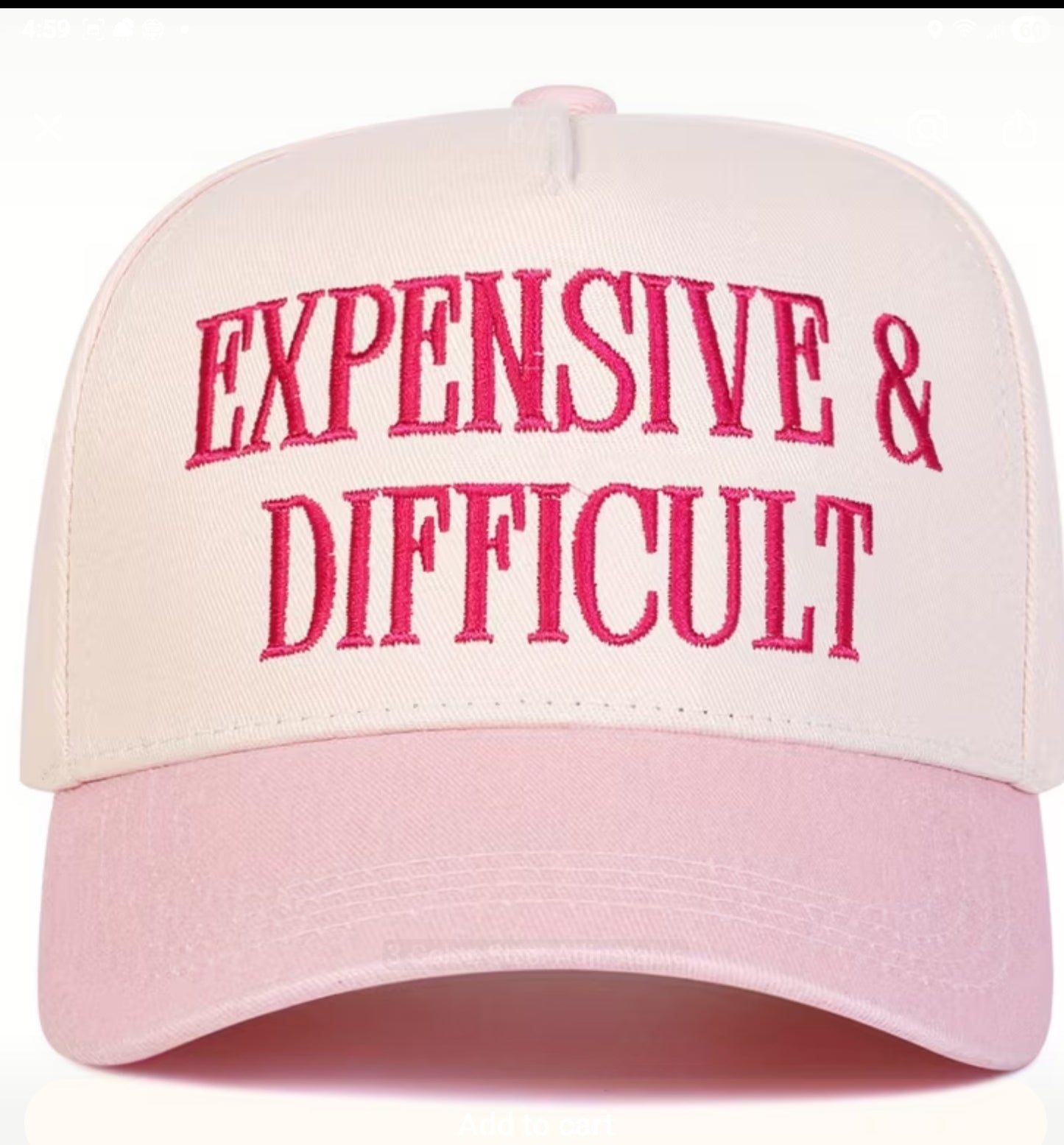 Expensive and Difficult Ballcap