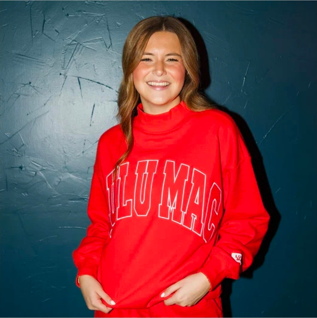 LuLu Mac Mock Neck Sweatshirt