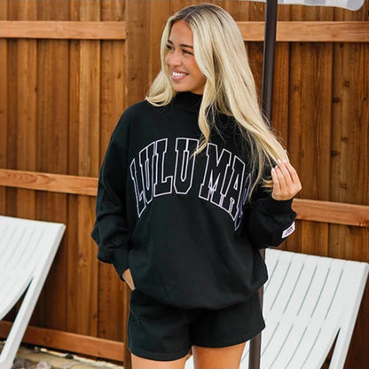 LuLu Mac Mock Neck Sweatshirt