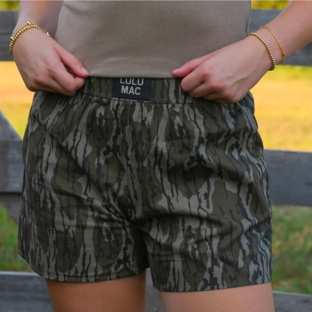 LuLu Mac Mossy Oak Bottomland Boxer Shorts