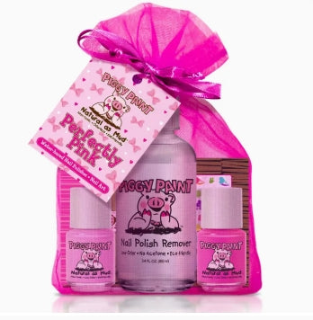 Perfectly Pink Polish Gift Set Non-Toxic Kids Nail Polish