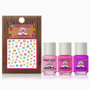 Rainbow Party Polish Gift Set Non-Toxic Kids Nail Polish