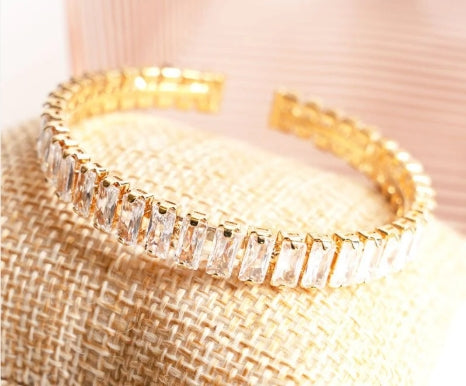 Crystal Avenue Carisbrooke Cubic Zirconia Goldtone Bracelet