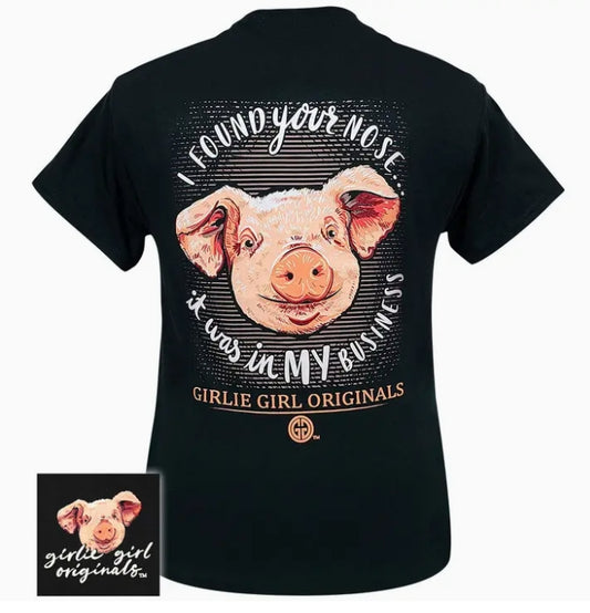 Nose Business Southern and Sassy Pig Short Sleeve Women's Graphic Tee
