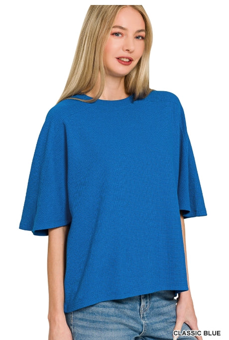Double Knit Short Sleeve Top