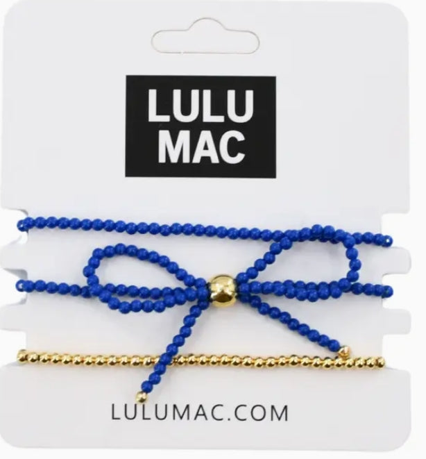LuLu Mac 3 pc Bow Bracelet Set