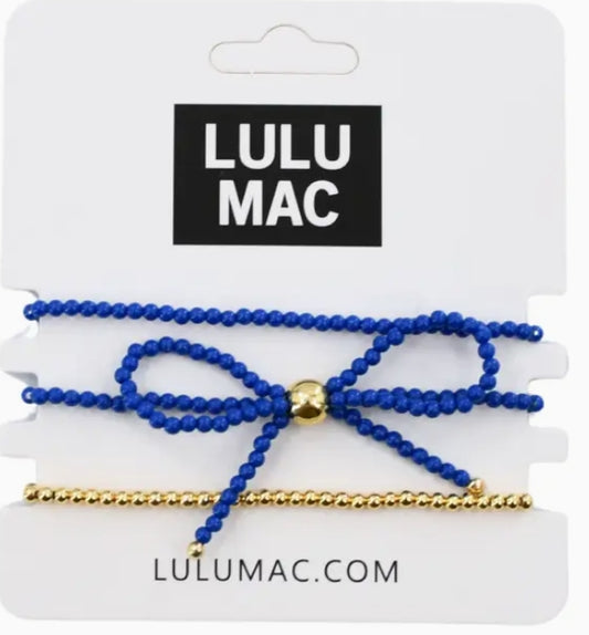 LuLu Mac 3 pc Bow Bracelet Set