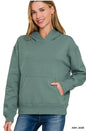 Fleece kangaroo pocket hoodie