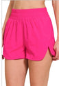 Smocked Waist Athletic Shorts