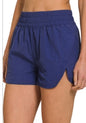 Smocked Waist Athletic Shorts