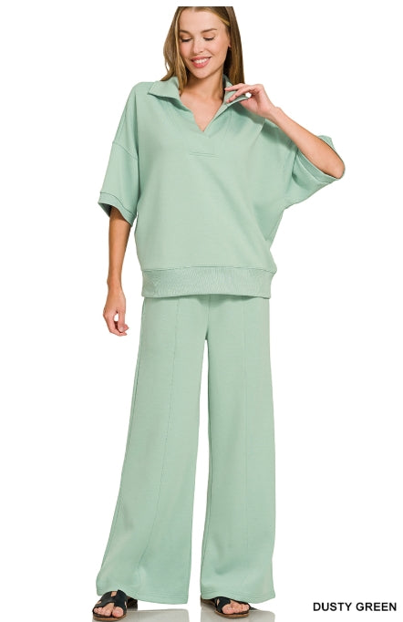 Scuba Short Sleeve Pants Set