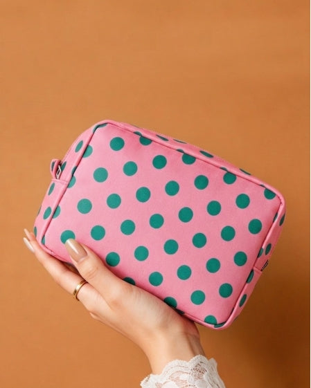 Polka Dot Cosmetic Travel Pouch