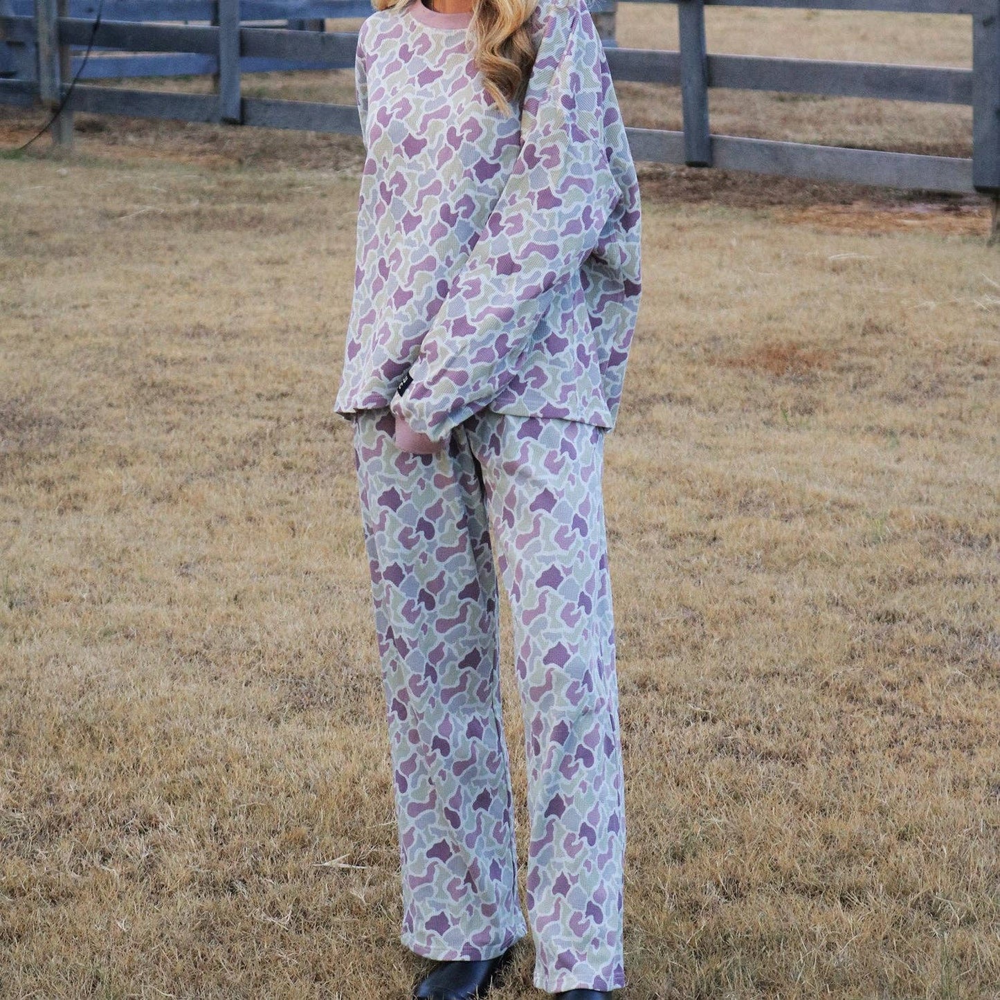 LuLu Mac Waffle Pant-Camo