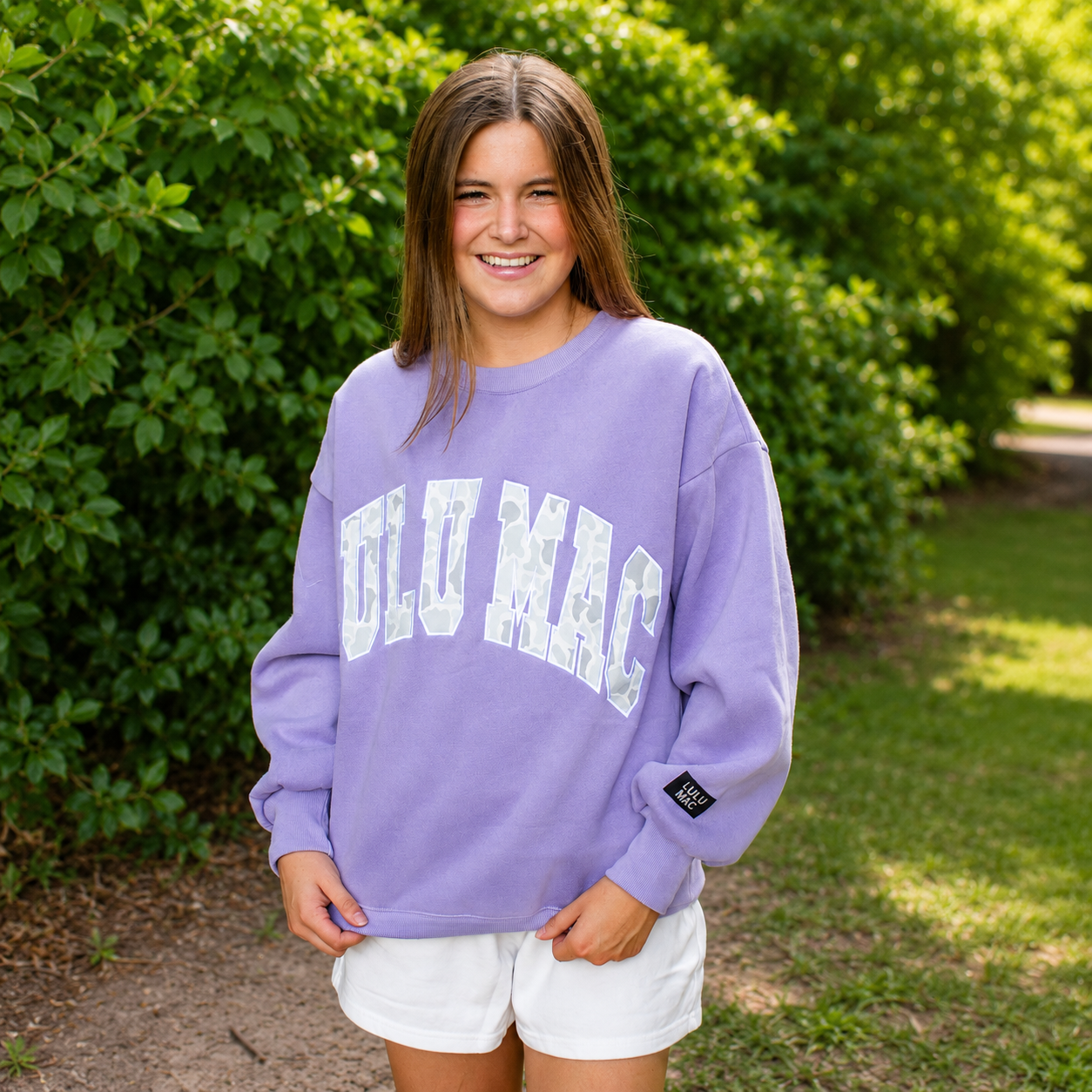 Lulu Mac Sweatshirt Lavender/Camo