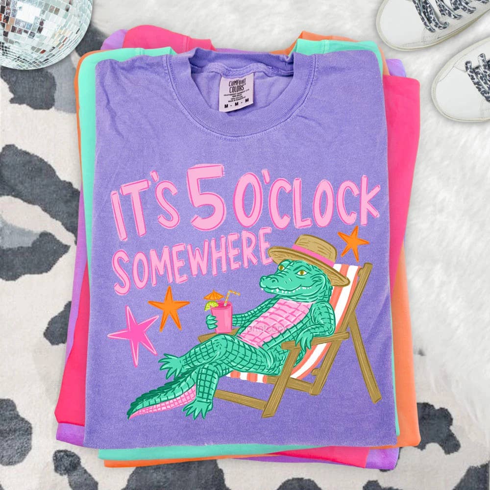 It's 5 O'Clock Somewhere Gator Tee