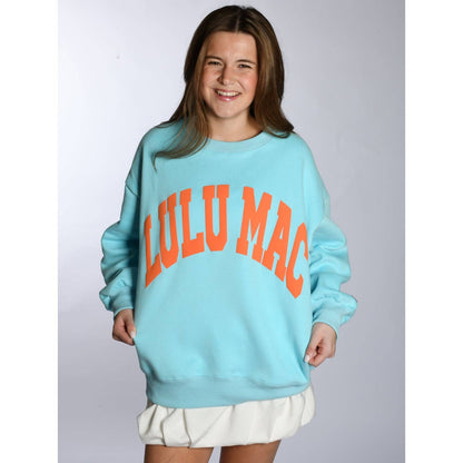 LuLu Mac Sweatshirt - Teal/Orange