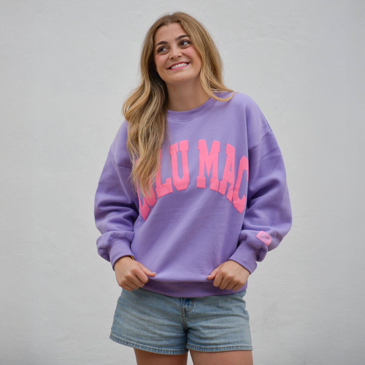 Lulu Mac Sweatshirt Purple/Pink Puff