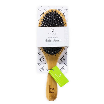 Boar Bristle Brush with Detangling Nylon Pins