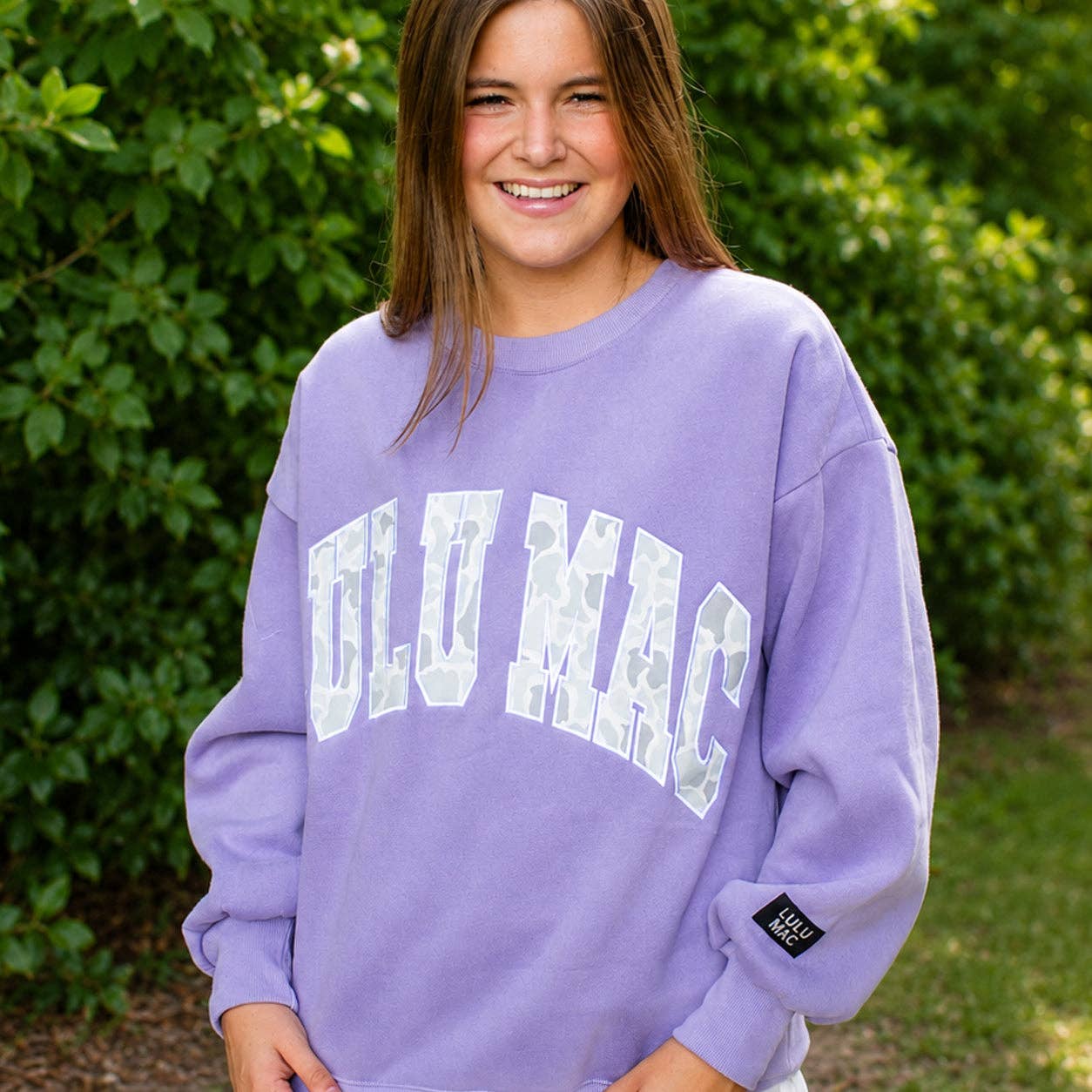 Lulu Mac Sweatshirt Lavender/Camo