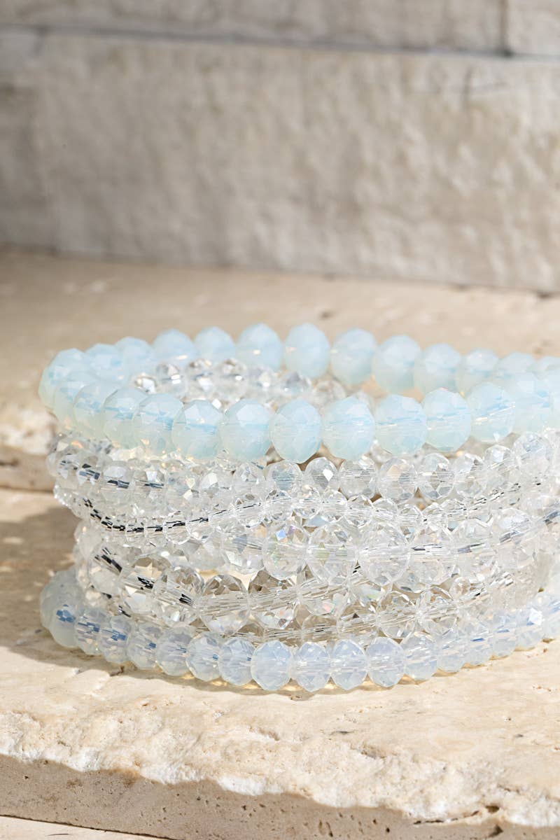 Glass Bead 9 Set Bracelet