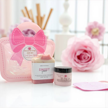 Clean and Cozy Sweet Grace Tallow Gift Set – Soap and Lotion