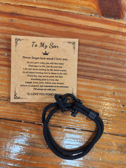 To my Son - Knot Bracelet