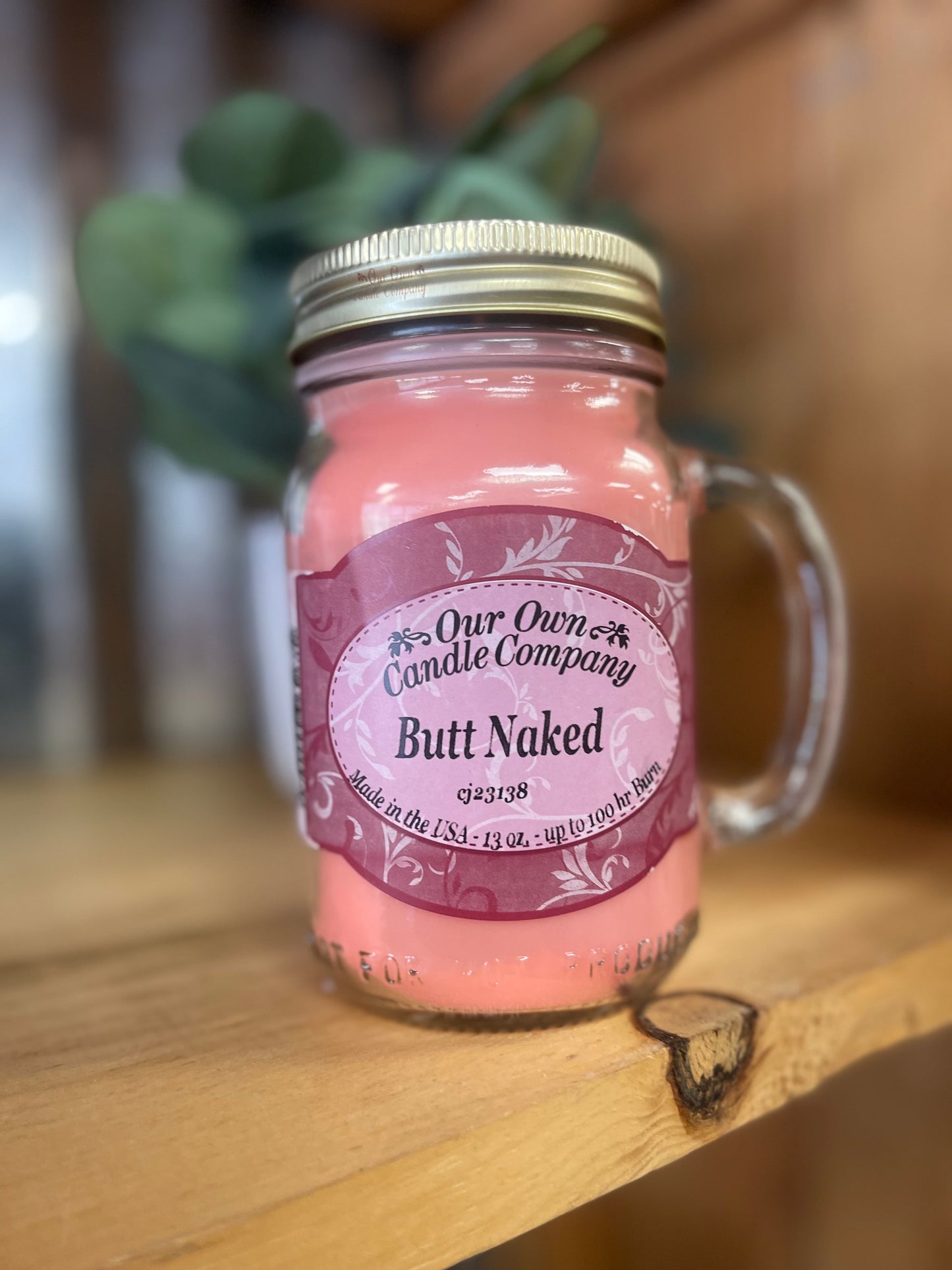 Large Butt Naked Candle