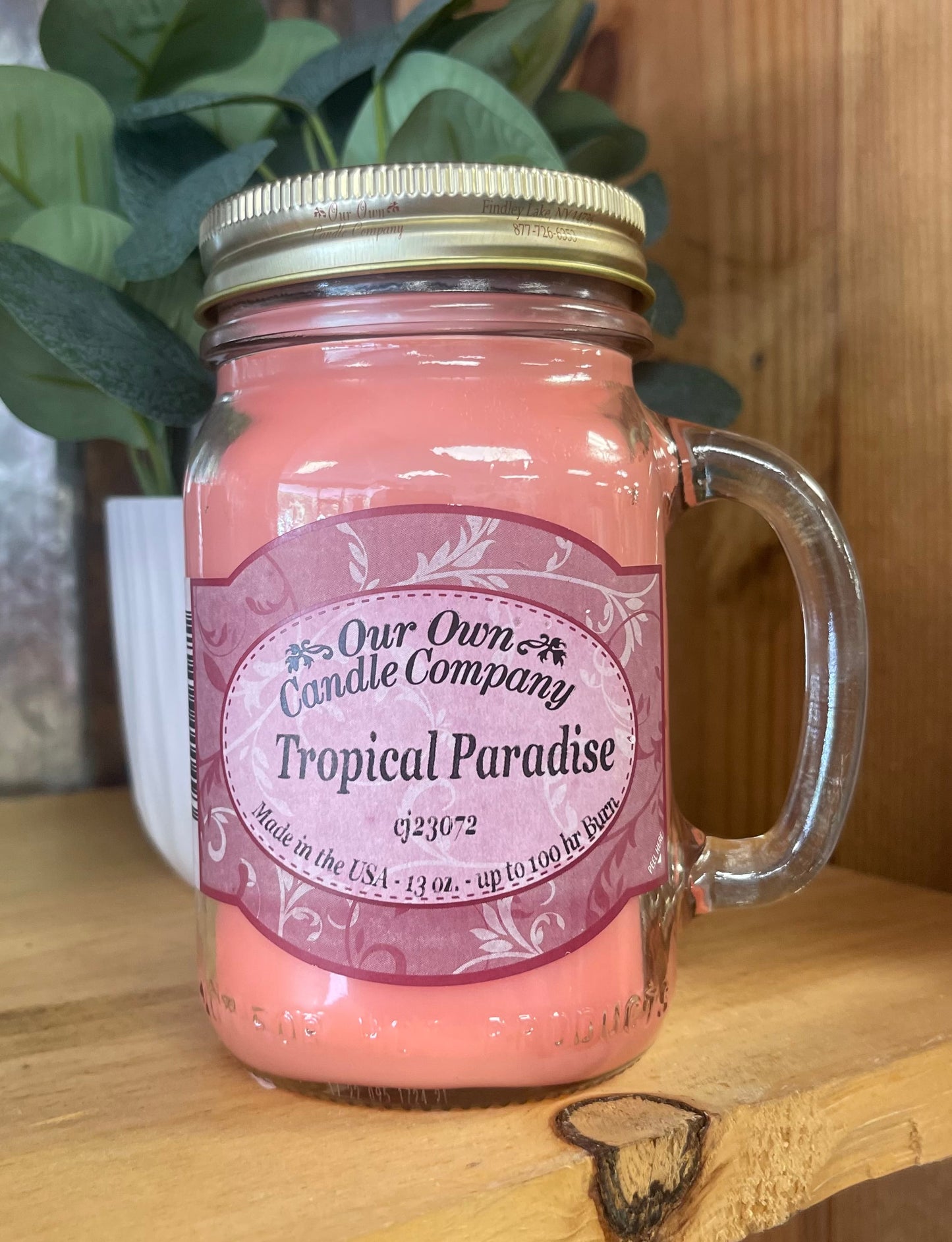 Tropical Paradise large Candle