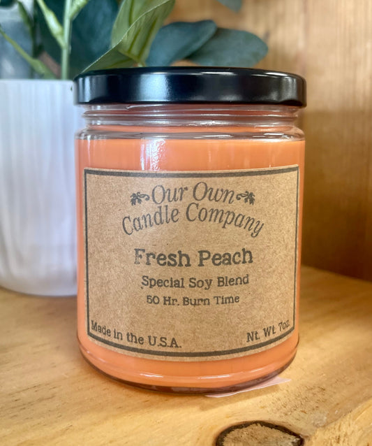 7oz Fresh Peach Candle