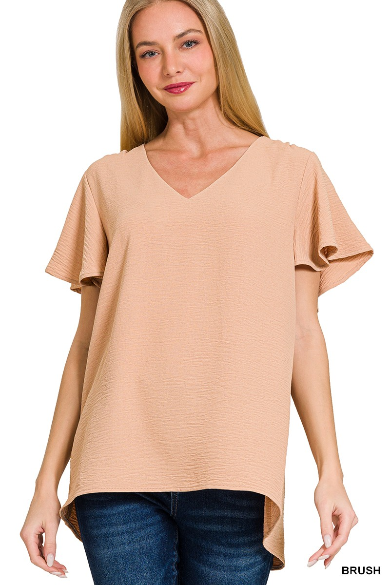 Airflow Flutter Sleeve Top