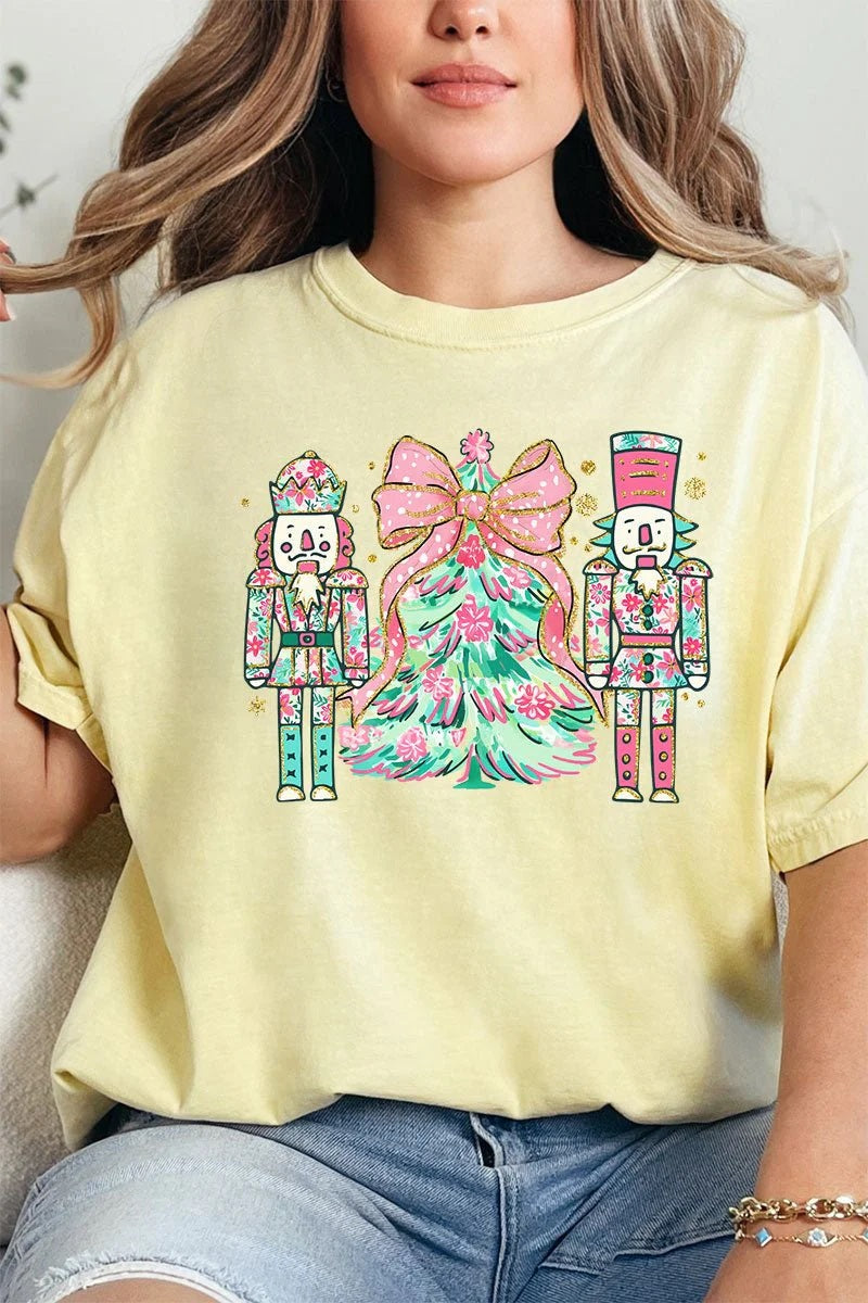 Nutcracker Preppy Blossom Comfort Colors Adult Ring-Spun Cotton Tee